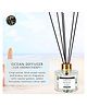 Soul & Scents Ocean Fragrance 120 ml Reed Diffuser Set of 2 with 12 reed sticks