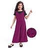 Hola Bonita Half Sleeves Shimmered Top with Vest & Pant Set - Purple