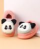 Oh! Pair Winter Slip Ons With Fur Lining & Panda Applique (Applique Colour May Vary)