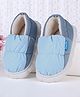 Oh! Pair Slip On Winter Shoes with Checks - Blue
