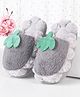 Oh! Pair Slip On Winter Shoes with Cactus Applique - Grey