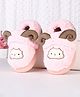 Oh! Pair Slip On Winter Shoes with Ears Applique - Pink