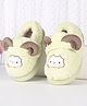 Oh! Pair Slip On Winter Shoes with Ears Applique - Green