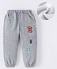 Kookie Kids Full Length Race Cars Embroidered Lounge Pants with Pockets - Grey