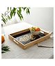 De Maison Decor Zamora Embossed Glass Tray