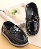 Cute Walk by Babyhug Slip On Formal & Party Wear Shoes with Applique - Black