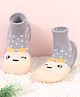 Cute Walk by Babyhug Sock Shoes - Grey
