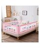 DOMENICO Bed Rail Guard for Baby Fit-All Adjustable/ Portable One-Hand Operate Up & Down Falling Protector Bed Rails for Kids - Pink Pack of 1