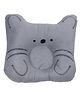 Domenico Baby Soft Neck Support Pillow for Head Shaping Shape Supporter Cat Face Pillow - Grey