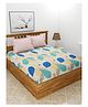 UrbanArts 400TC Luxury Glace Cotton King Size Bedsheet with 2 Pillow Covers |Pink Printed