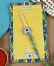 Asthetika Evil Eye Designed & Beads Detailed Rakhi With Roli Chawal - Blue