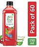 AloFrut Berries Fruit Drink with Tasty Aloevera Chunks & Juice -150 ml each Pack of 60