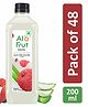 AloFrut Litchi Fruit Drink with Tasty Aloevera Chunks & Juice -200 ml each Pack of 48