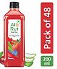 AloFrut Berries Fruit Drink with Tasty Aloevera Chunks & Juice - 200 ml each Pack of 48