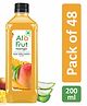 AloFrut Mango Fruit Drink with Tasty Aloevera Chunks & Juice - 200 ml each Pack of 48