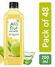 AloFrut Mosambi Fruit Drink with Tasty Aloevera Chunks & Juice - 200ml each Pack of 48