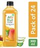 AloFrut Mango Fruit Drink with Tasty Aloevera Chunks & Juice - 300ml each Pack of 24