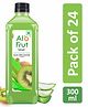 AloFrut Kiwi Fruit Drink with Tasty Aloevera Chunks & Juice - 300ml each Pack of 24