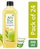 AloFrut Mosambi Fruit Drink with Tasty Aloevera Chunks & Juice - 300ml each Pack of 24