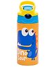 Adore Helios Double Wall Insulated Stainless Steel  Sipper with Handle- 350ml- Yellow Blue Dino