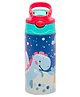 Adore Helios Double Wall Insulated Stainless Steel  Sipper with Handle- 350ml- Blue Dino