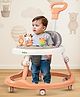Baybee Moono Activity Walker for Baby with Parental Push Handle & 4 Seat Height Adjustable & Musical Toy Bar & FootMat - Pink