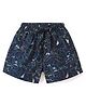Enfance Core Forest Theme Printed Shorts - Navy Blue