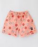 Enfance Core Floral & Fruit Printed Shorts - Peach