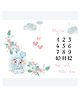 Elementary Milestone Bedsheet New Born Baby Photography Shoot Props Costume - Elephant Safari