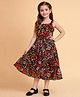 Little Marine Sleeveless Floral Printed  Fit & Flare  Dress - Multi Color