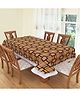 Dakshya Industries PVC Waterproof 6 Seater Dining Table Cover - Yellow