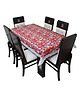 Dakshya Industries PVC Waterproof 6 Seater Dining Table Cover - Pink