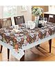 Dakshya Industries PVC Waterproof 6 Seater Dining Table Cover - Brown