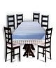 Dakshya Industries 0 Dakshya Industries PVC Waterproof 6 Seater Dining Table Cover - Blue