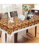 Dakshya Industries PVC Waterproof 6 Seater Dining Table - Brown