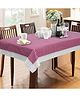 Dakshya Industries PVC Waterproof 6 Seater Dining Table Cover - Pink