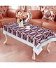 Dakshya Industries PVC Printed Waterproof Rectangle 4 Seater Table Cover - Rust