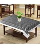 Dakshya Industries PVC Printed Waterproof Rectangle 4 Seater Table Cover - Black
