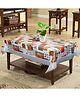 Dakshya Industries PVC Printed Waterproof Rectangle 4 Seater Table Cover - Red