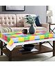 Dakshya Industries PVC Printed Waterproof Rectangle 4 Seater Table Cover - Multicolor