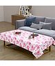 Dakshya Industries PVC Rectangle 4 Seater Table Cover - Pink