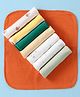 Ben Benny Terry Cotton Wash Cloth Text Print Pack of 8 - Multicolor