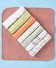 Ben Benny Terry Cotton Wash Cloth Polka Dots Print Pack of 8 -Multicolor