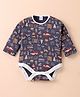 Ben Benny 100% Cotton Interlock Knit Full Sleeves  Onesie Mountain Trek Theme - Dark Grey