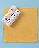 Ben Benny  Terry Cotton Super Absorbent Wash Cloth with Alphabate Print Pack of 3 L 25 x B 25 cm - Multicolor