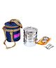 Aristo Steel Picnic Tiffin Box Jumbo Containers set of 4 with Bag