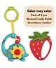 BitFeex Musical Cradle Hanging Rattle with Silicone teether Bed Jhoomer-Color may Vary, Pack of 2 Pcs