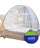 Classic Mosquito Net for Double Bed Queen Size with 30 Star Foldable Machardani - Blue