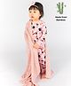 THE PLUSH CLUB Bamboo Woven  Full Sleeves Icecream Printed  Tee & Pajama Set - Pink