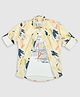 CAVIO Full Sleeves Abstract Printed Shirt With Tee - Golden